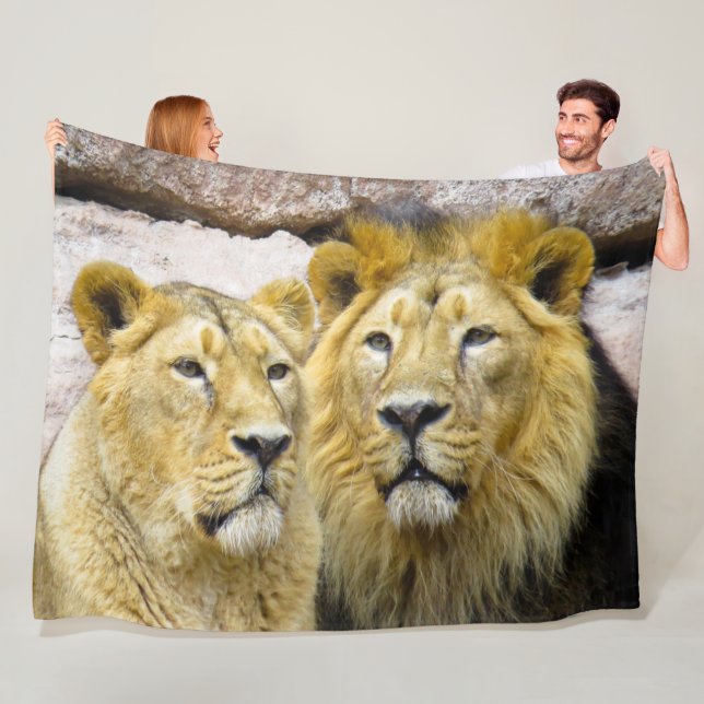 Cobertor De Velo Lion Fleece Blanket (In Situ)