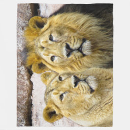 Cobertor De Velo Lion Fleece Blanket