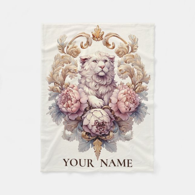 Cobertor De Velo Lion & Lamb Heraldic Crest (Frente)