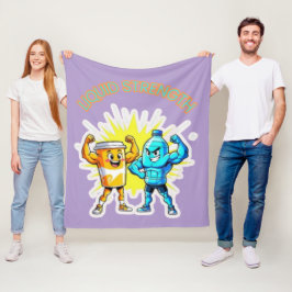 Cobertor De Velo Liquid Strength – Funny Juice & Water Muscle Desig