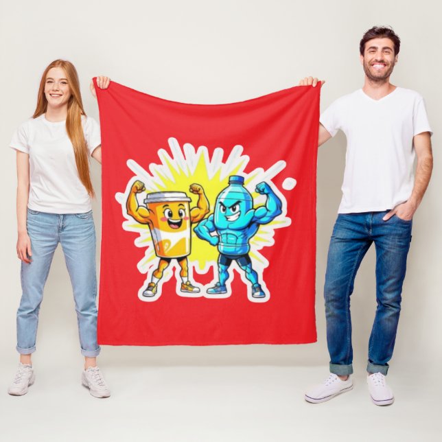 Cobertor De Velo Liquid Strength – Funny Juice & Water Muscle Desig (In Situ)