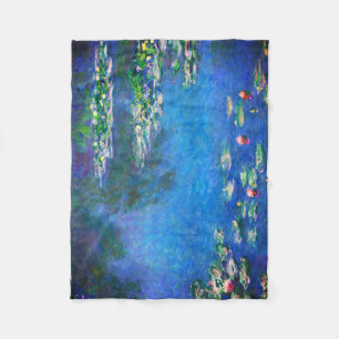 Cobertor De Velo Lírios de Água Vintage por Claude Monet