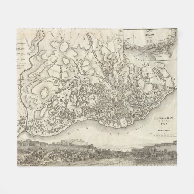 Cobertor De Velo Lisboa, Portugal (Frente (Horizontal))