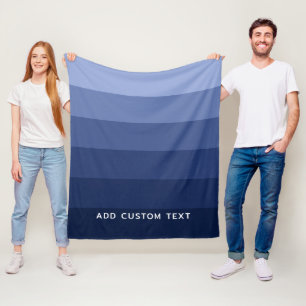 Cobertor De Velo Lista Azul Retroativa com Nome de Serie de Sans Si