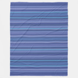 Cobertor De Velo Listra Roxa Azul Moderna
