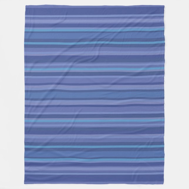 Cobertor De Velo Listra Roxa Azul Moderna (Frente)