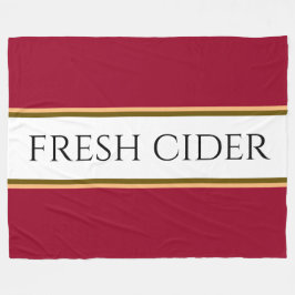 Cobertor De Velo Listras brancas de Maçã Coloridas, FRESH CIDER
