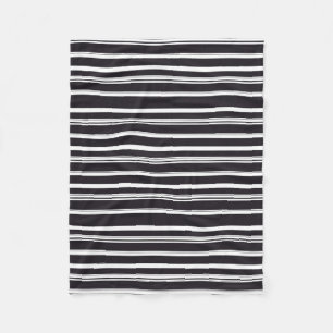 Cobertor De Velo Listras brancas e pretas, de cor branca