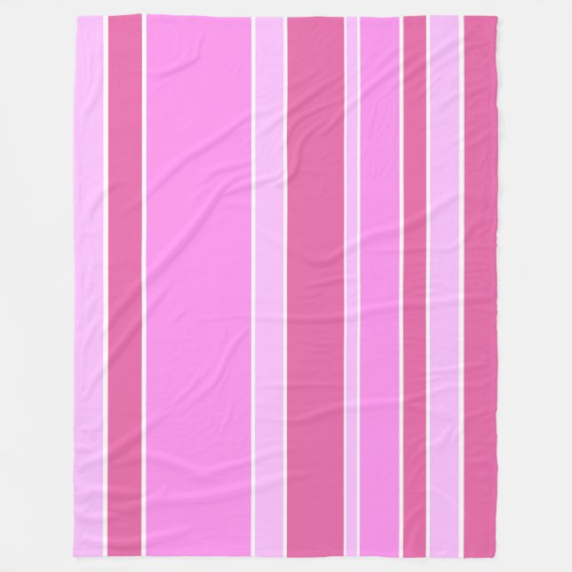 Cobertor De Velo Listras cor-de-rosa (Frente)