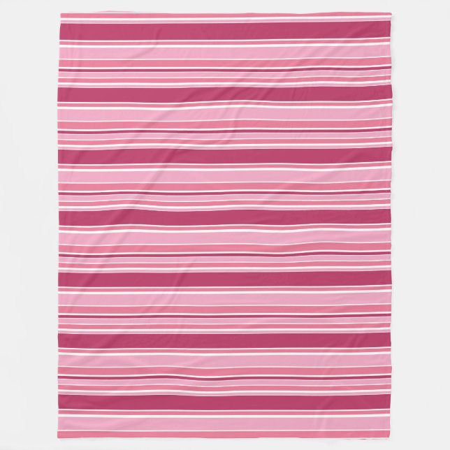 Cobertor De Velo Listras cor-de-rosa (Frente)
