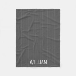 Cobertor De Velo Listras de cinza personalizadas