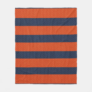 Cobertor De Velo Listras e cobertura azuis & alaranjadas das