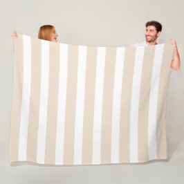 Cobertor De Velo Listras largas, natas e brancas