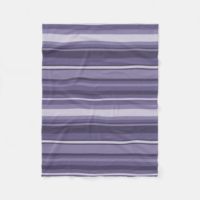 Cobertor De Velo Listras roxas de Heather (Frente)