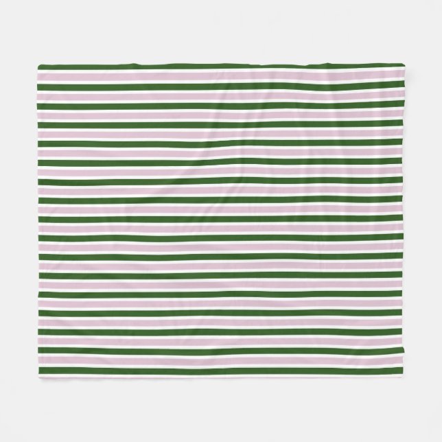 Cobertor De Velo Listras Verdes e Rosa (Frente (Horizontal))