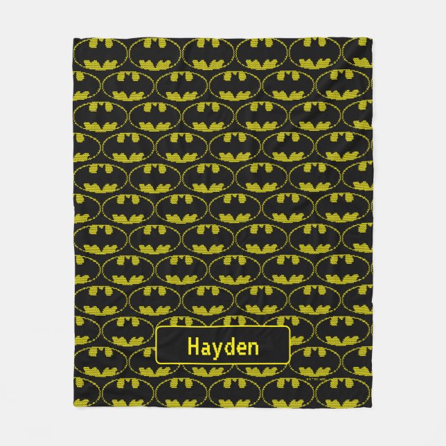 Cobertor De Velo Lite-Brite Bat Emblem (Frente)