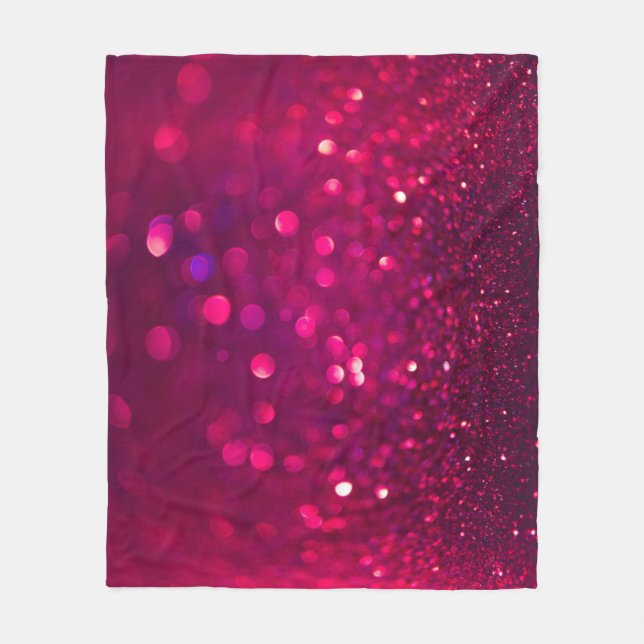 Cobertor De Velo Lítima Rosa Vermelha: Abstrato Bokeh (Frente)
