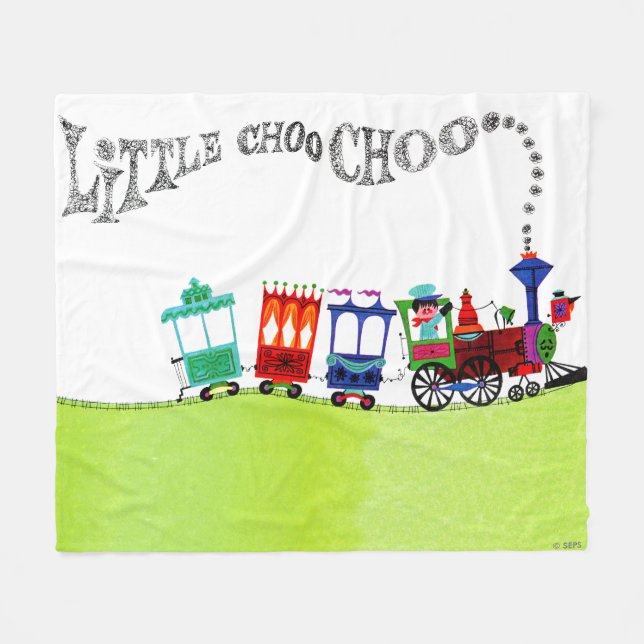 Cobertor De Velo Little Choo Choo (Frente (Horizontal))