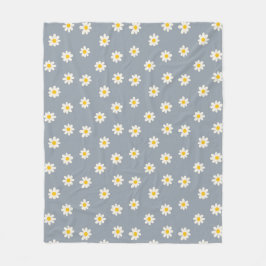 Cobertor De Velo Little Daisies - dusty steel gray