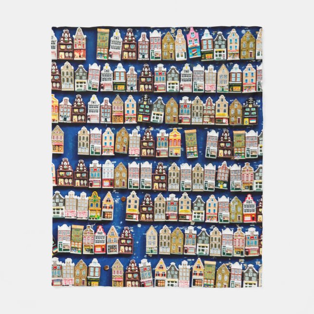 Cobertor De Velo Little Dutch souvenirs and gifts - shoes windmills (Frente)