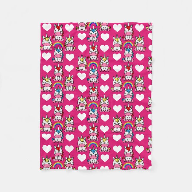 Cobertor De Velo Little Girls Unicorn Pony (Frente)