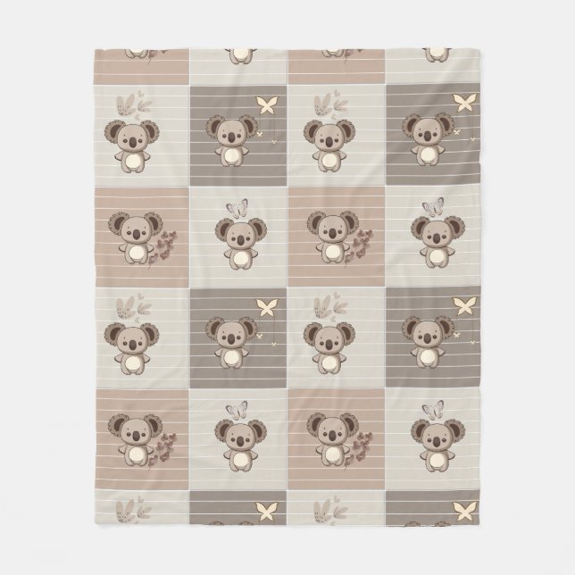 Cobertor De Velo Little Koala Bliss (Frente)