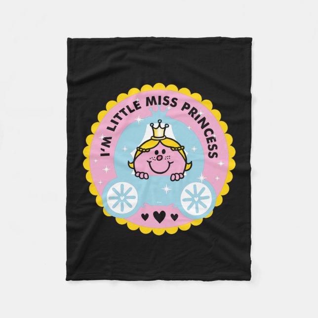 Cobertor De Velo Little Miss Princesa | Sou uma princesa (Frente)