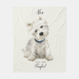 Cobertor De Velo Little Pawfect Westie