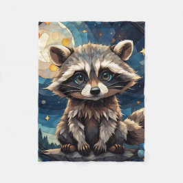 Cobertor De Velo Little Raccoon