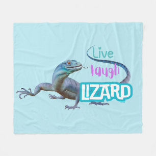 Cobertor De Velo Live Laugh Lizard