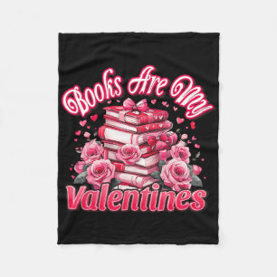 Cobertor De Velo Livros São Meu Dia dos Namorados Rosas Cor-de-Rosa