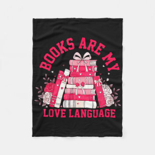 Cobertor De Velo Livros São Minha Linguagem do Amor Amante da Leitu