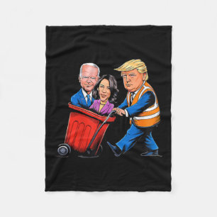 Cobertor De Velo Lixo Para Trump 2024, Hora Engraçada De Tirar Lixo