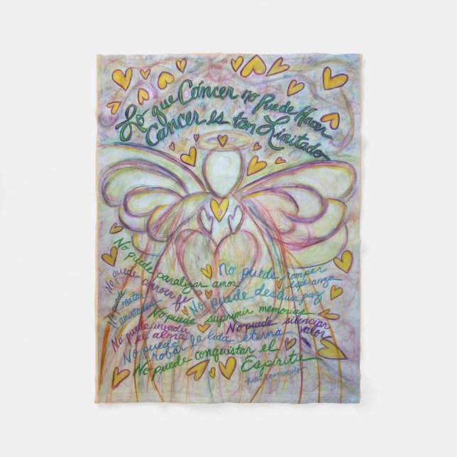 Cobertor De Velo Lo que Cáncer no Puede Hacer Angel Chemo (Frente)