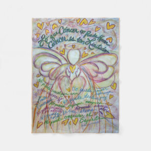 Cobertor De Velo Lo que Cáncer no Puede Hacer Angel Chemo Blanket