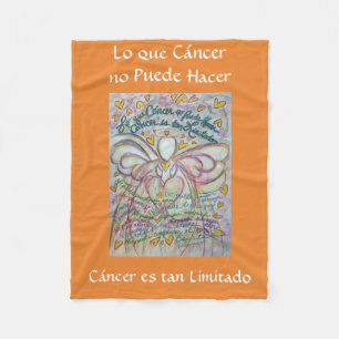 Cobertor De Velo Lo que Cáncer no Puede Hacer Angel Chemo Blanket
