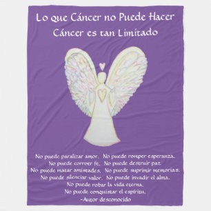 Cobertor De Velo Lo que cáncer no Puede Hacer Angel Chemo Blanket