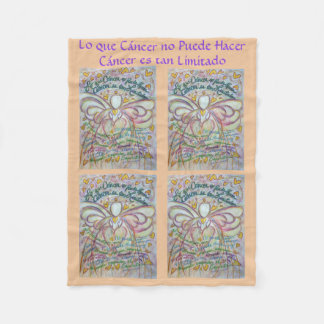 Cobertor De Velo Lo que cáncer no Puede Hacer Angel Chemo Blankets