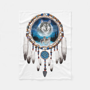 Cobertor De Velo Lobo Dreamcatcher