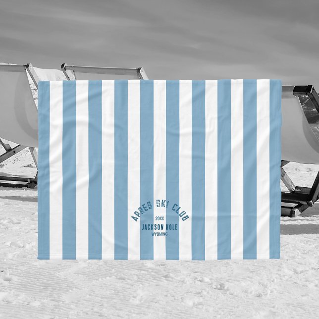 Cobertor De Velo Local Personalizado do Clube de Esqui Apres - Faix (Criador carregado)