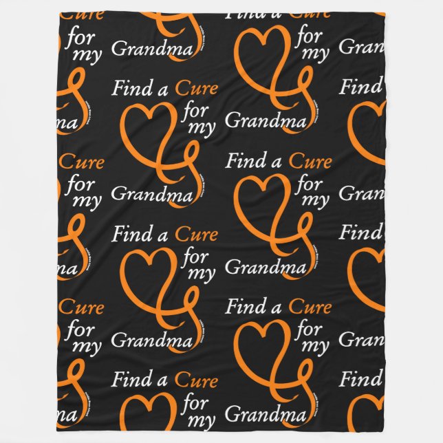 Cobertor De Velo Localizar um Cure/Coração/Avó...RSD/CRPS (Frente)