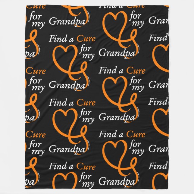 Cobertor De Velo Localizar um Cure/Heart/Grandpa...RSD/CRPS (Frente)