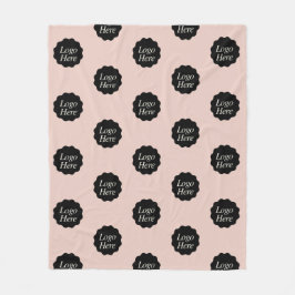 Cobertor De Velo Logotipo personalizado de cor de borrão minimalist