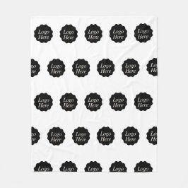 Cobertor De Velo logotipo preto personalizado da empresa elegante