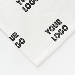 Cobertor De Velo Logotipo simples de repetição   Branco