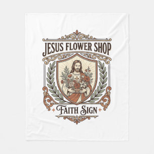 Cobertor De Velo Loja de Flores Jesus Sinal de Fé Loja de Flores Je