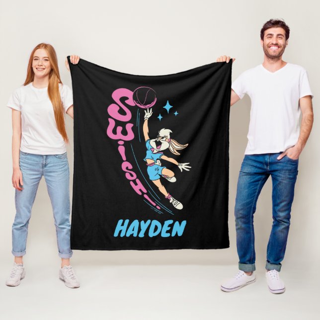 Cobertor De Velo Lola Buny "SUISH!" Dunk de Basquete (In Situ)