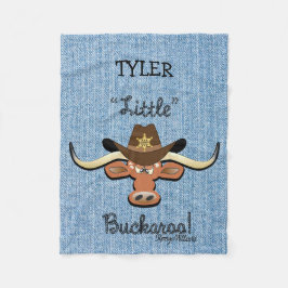 Cobertor De Velo Longhorn Steer Fleece Blanket do Little Boy