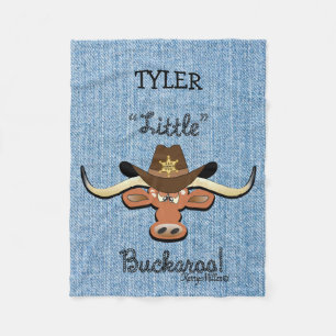 Cobertor De Velo Longhorn Steer Fleece Blanket do Little Boy