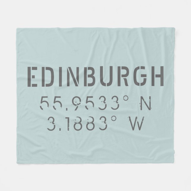 Cobertor De Velo Longitude de Edinburgh Latitude (Frente (Horizontal))